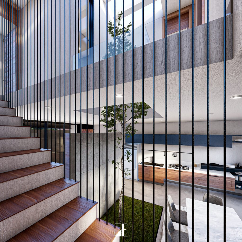 GLE Arquitectura - Casa OT - Escaleras
