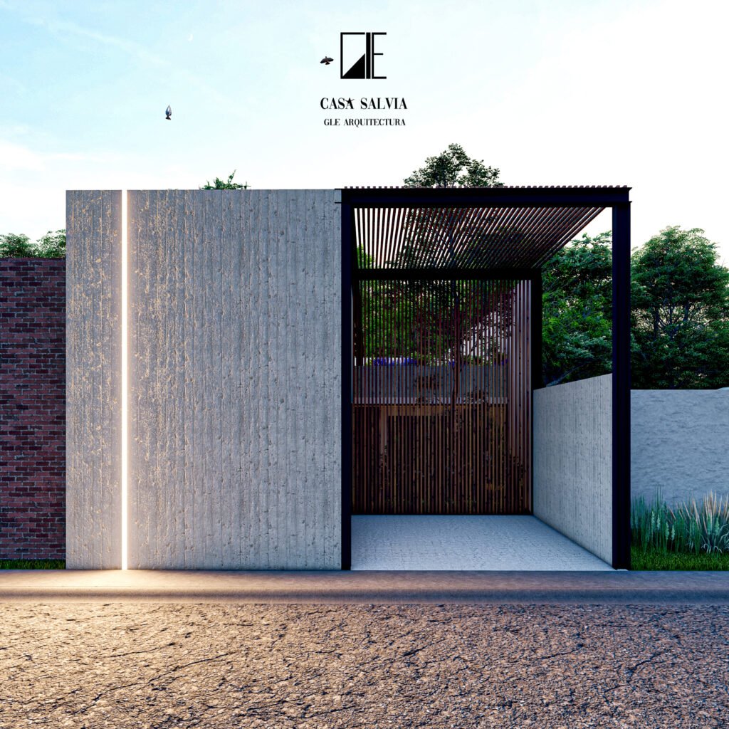 GLE Arquitectura - Casa Salvia - Fachada Principal - Instagram