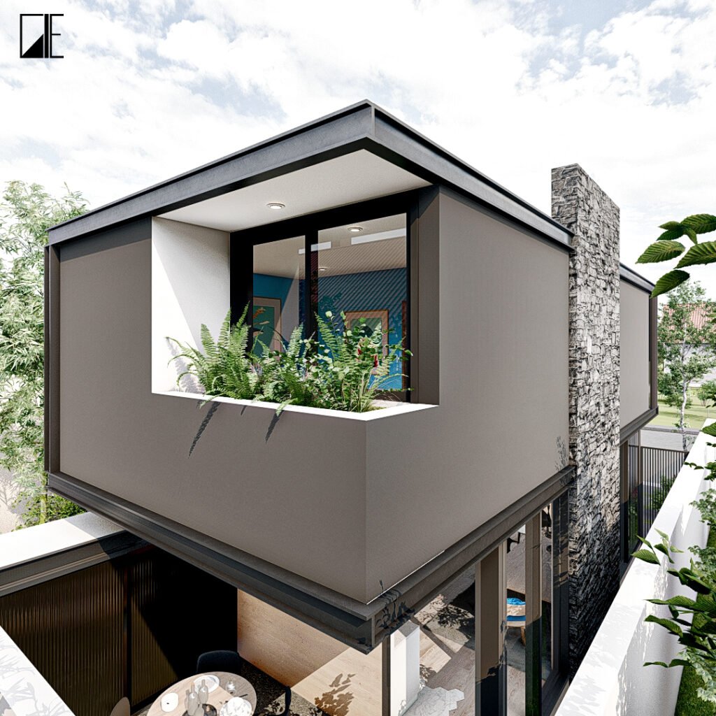 GLE Arquitectura - Minicasa ll - Fachada Posterior Instagram
